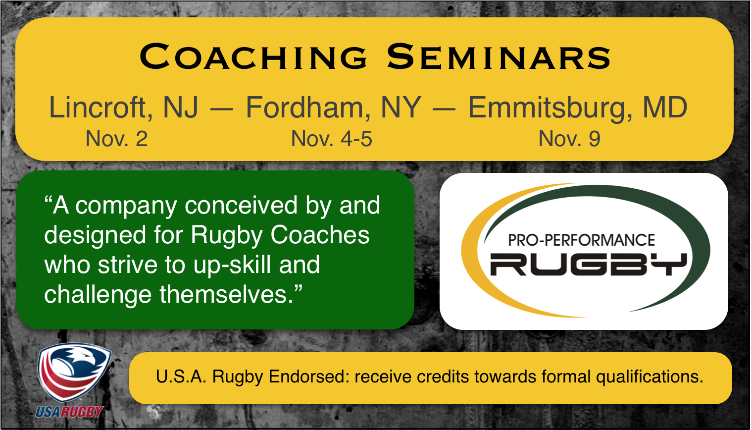 Sponsor: Pro Performance Rugby